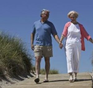 Walking Couple